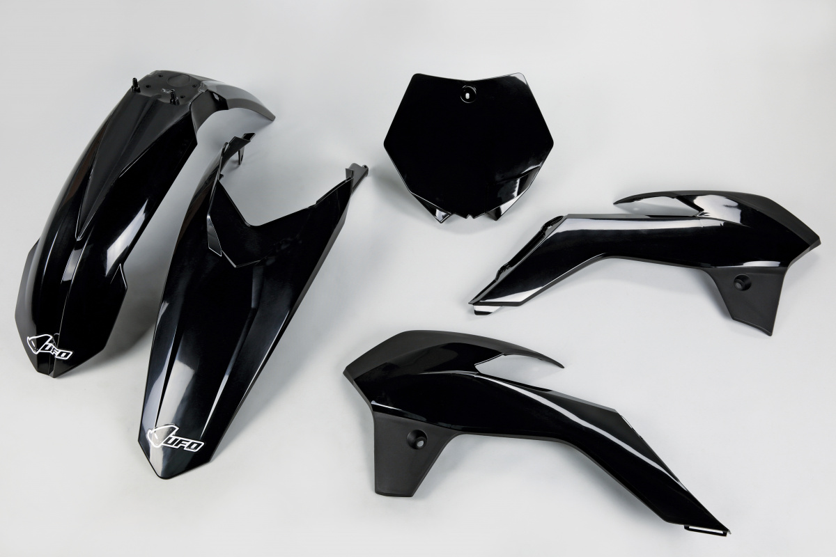 Plastic Kit black for Ktm SX 85 (2013-17) - REPLICA PLASTICS - KTKIT514-001 - Ufo Plast