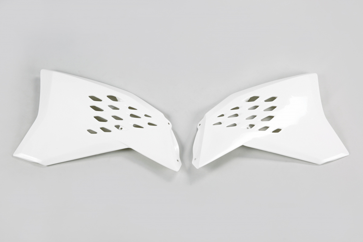 Radiator covers - white 047 - Ktm - REPLICA PLASTICS - KT03095-047 - UFO Plast