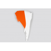 Airbox Cover white-orange for Ktm SX 85 (2013-17) - REPLICA PLASTICS - KT04043-999W - Ufo Plast