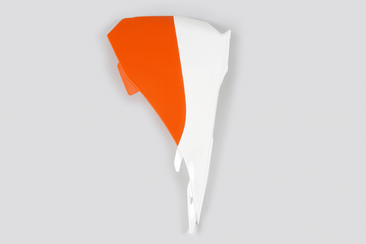 Airbox Cover white-orange for Ktm SX 85 (2013-17) - REPLICA PLASTICS - KT04043-999W - Ufo Plast