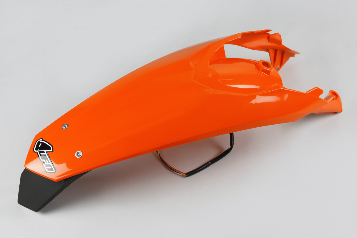 Rear Fender orange for Ktm EXC 125/XC W125 - EXC 250/XC W250 - EXC-F 250/XCF W250 - EXC 300/XC W300 - EXC-F 350/XCF W350 - E....