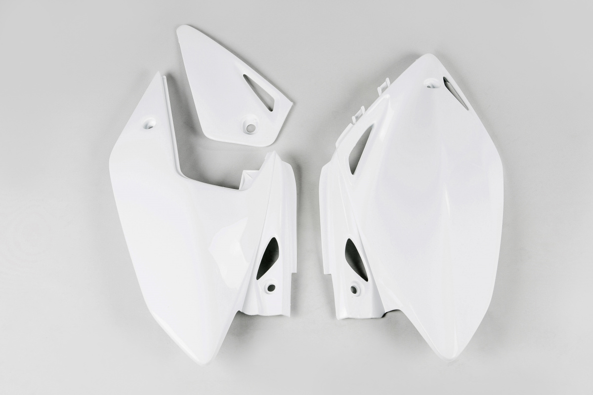 Side Panels white for Honda CRF 450X (2005-16) - REPLICA PLASTICS - HO04601-041 - Ufo Plast