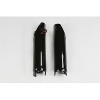 Fork Slider Protector + Quick Starter black for Honda CR 125 - CR 250 - CRF 250R - CRF 450R - REPLICA PLASTICS - HO04610-001 ...