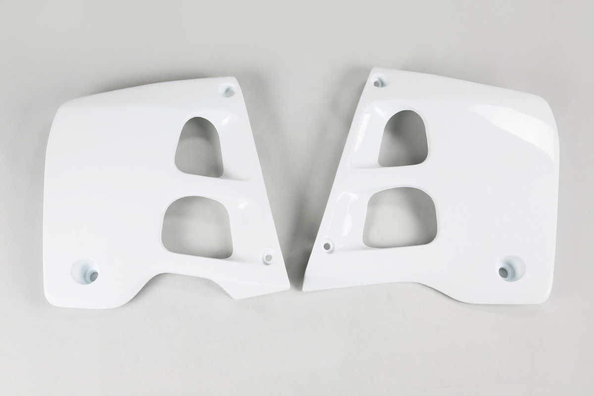 Radiator Covers white for Honda CR 125 (1991-92) - CR 250 (1990-91) - REPLICA PLASTICS - HO02625-041 - Ufo Plast