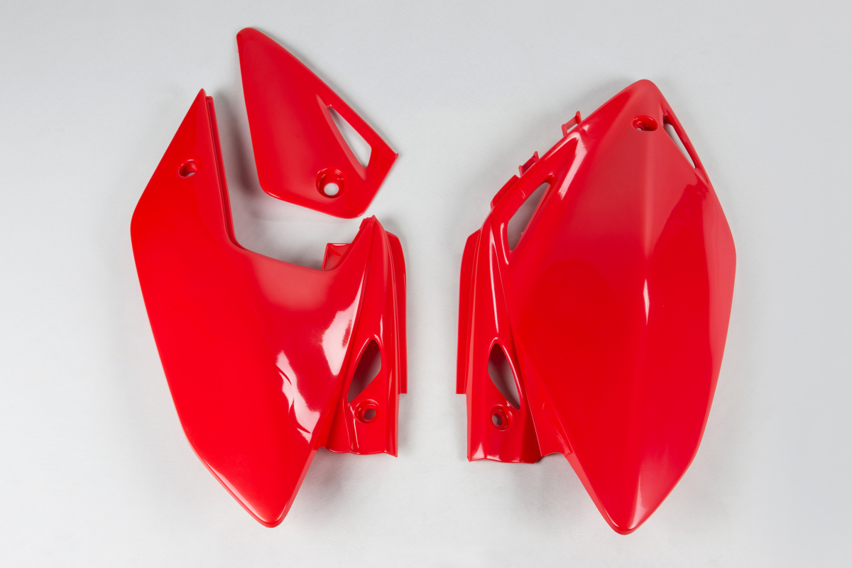 Side Panels red for Honda CRF 450X (2005-16) - REPLICA PLASTICS - HO04601-070 - Ufo Plast