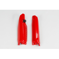 Fork Slider Protector + Quick Starter red for Honda CR 85 (2003-25) - CRF 150R (2007-25) - REPLICA PLASTICS - HO04611-070 - U...