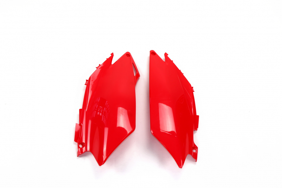 Side Panels red for Honda CRF 250R (2011-13) - CRF 450R (2011-12) - REPLICA PLASTICS - HO04647-070 - Ufo Plast