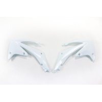 Radiator Covers white for Honda CRF 250R (2010-13) - CRF 450R (2009-12) - REPLICA PLASTICS - HO04637-041 - Ufo Plast