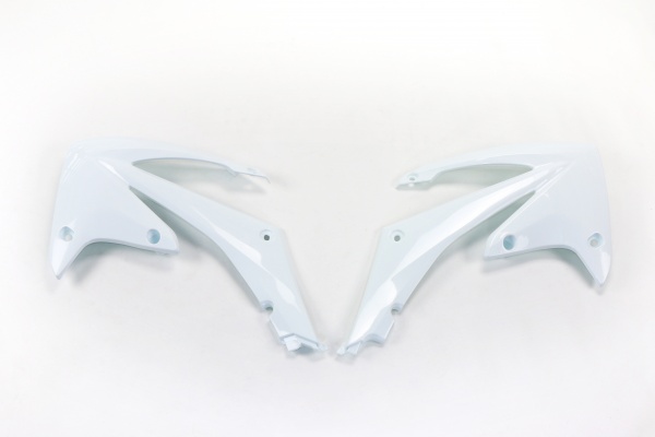 Radiator Covers white for Honda CRF 250R (2010-13) - CRF 450R (2009-12) - REPLICA PLASTICS - HO04637-041 - Ufo Plast