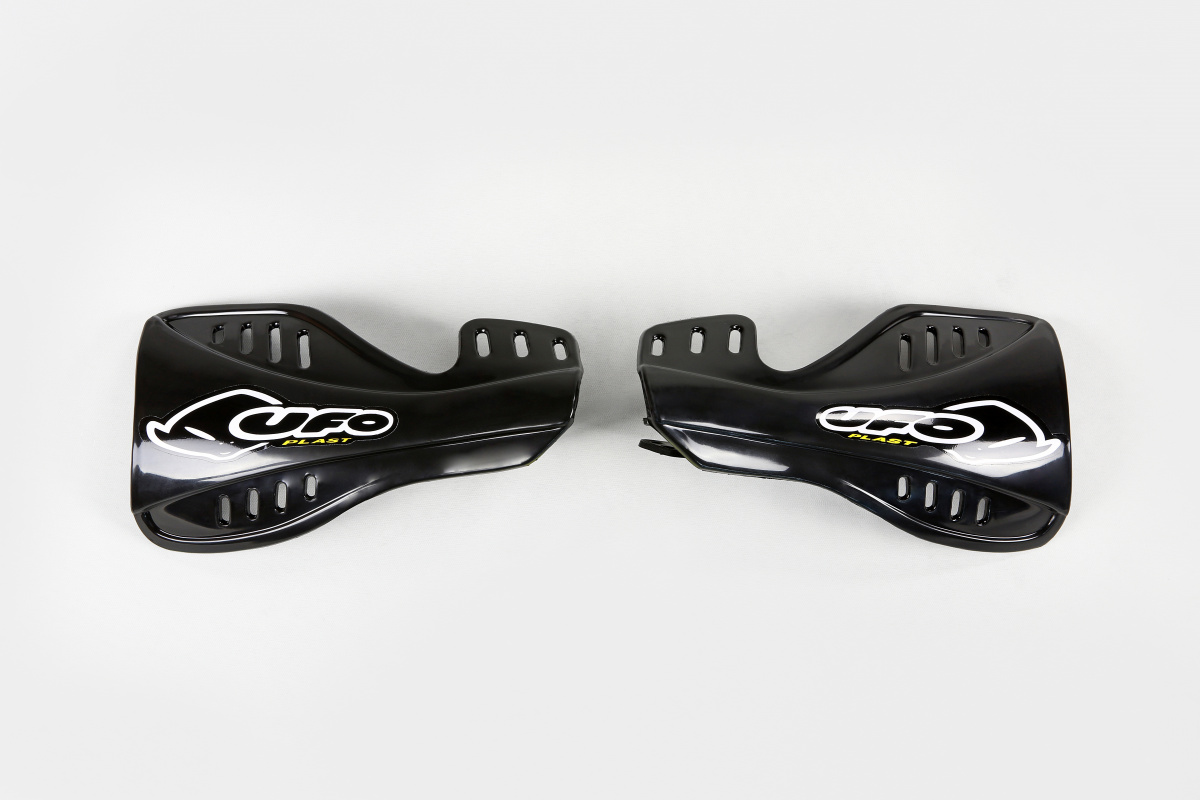 Handguards black for Honda CR 125 (2004-07) - CR 250 (2004-07) - REPLICA PLASTICS - HO03637-001 - Ufo Plast