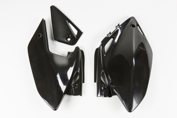 Side Panels black for Honda CRF 450X (2005-16) - REPLICA PLASTICS - HO04601-001 - Ufo Plast