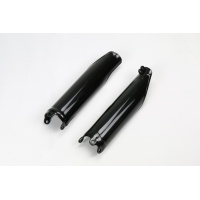 Fork Slider Protectors black for Honda CRF 250R (2014-18) - CRF 450R (2009-18) - REPLICA PLASTICS - HO04640-001 - Ufo Plast