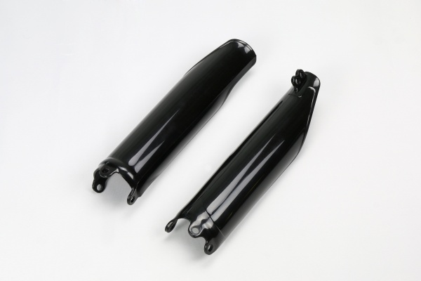 Fork Slider Protectors black for Honda CRF 250R (2014-18) - CRF 450R (2009-18) - REPLICA PLASTICS - HO04640-001 - Ufo Plast