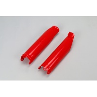 Fork Slider Protectors red for Honda CRF 250R (2014-18) - CRF 450R (2009-18) - REPLICA PLASTICS - HO04640-070 - Ufo Plast