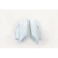 Side Panels white for Honda CRF 250R (2011-13) - CRF 450R (2011-12) - REPLICA PLASTICS - HO04648-041 - Ufo Plast