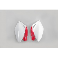 Side Panels white-red for Honda CRF 250R (2006-09) - REPLICA PLASTICS - HO04606-W - Ufo Plast