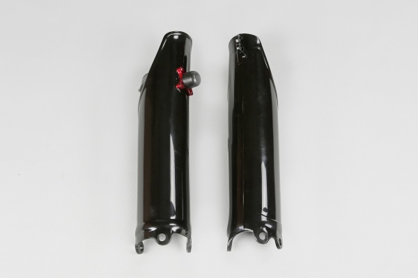 Fork Slider Protector + Quick Starter black for Honda CRF 250R (2010-17) - CRF 450R (2009-12) - REPLICA PLASTICS - HO04642-00...