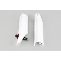 Fork Slider Protector + Quick Starter white for Honda CRF 450R (2013-16) - REPLICA PLASTICS - HO04671-041 - Ufo Plast