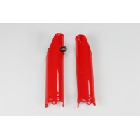 Fork Slider Protector + Quick Starter red for Honda CRF 250R (2010-17) - CRF 450R (2009-12) - REPLICA PLASTICS - HO04642-070 ...