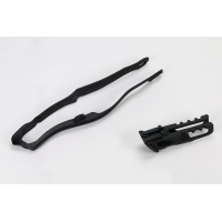 Chain Guide + Swingarm Chain Slider black for Honda CRF 250R (2014-17) - CRF 450R (2013-16) - REPLICA PLASTICS - HO04665-001 ...