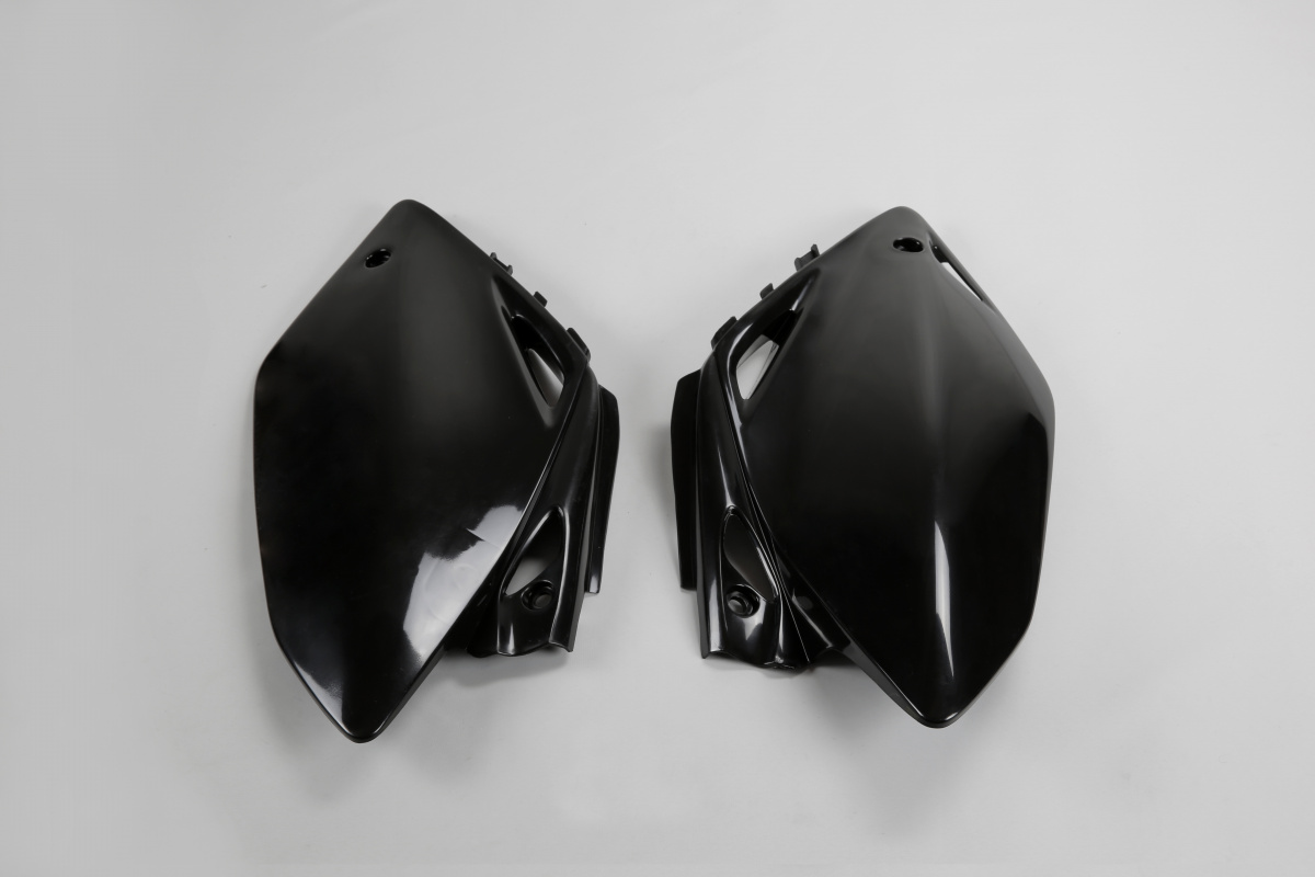 Side Panels black for Honda CRF 450R (2007-08) - REPLICA PLASTICS - HO04616-001 - Ufo Plast