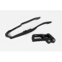 Chain Guide + Swingarm Chain Slider black for Honda CRF 250X - CR 125 - CR 250 - CRF 250R - CRF 450R - REPLICA PLASTICS - HO0...