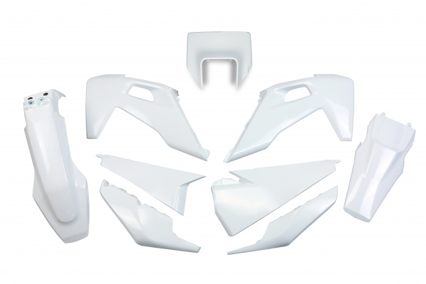 Plastic Kit white for Husqvarna TE 250 - FE 250 - TE 300 - FE 350 - FE 450 - FE 501 - TX 125 - TX 250 - TX 300 - TE 150 - REP...