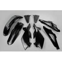 Plastic Kit black for Husqvarna TC 250 (2005-07) - TC 125 (2005-07) - REPLICA PLASTICS - HUKIT602-001 - Ufo Plast