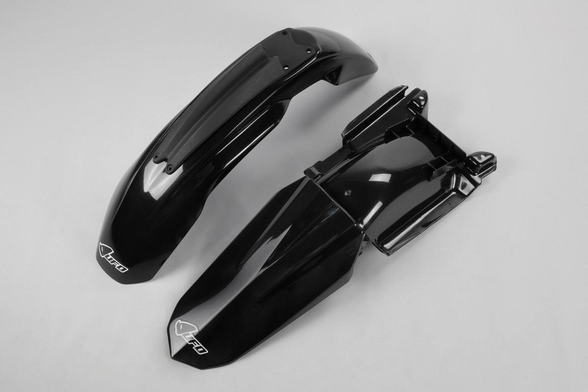 Fenders Kit black for Husqvarna TC 250 (2008-13) - TC 125 (2008-13) - REPLICA PLASTICS - HUFK607-001 - Ufo Plast