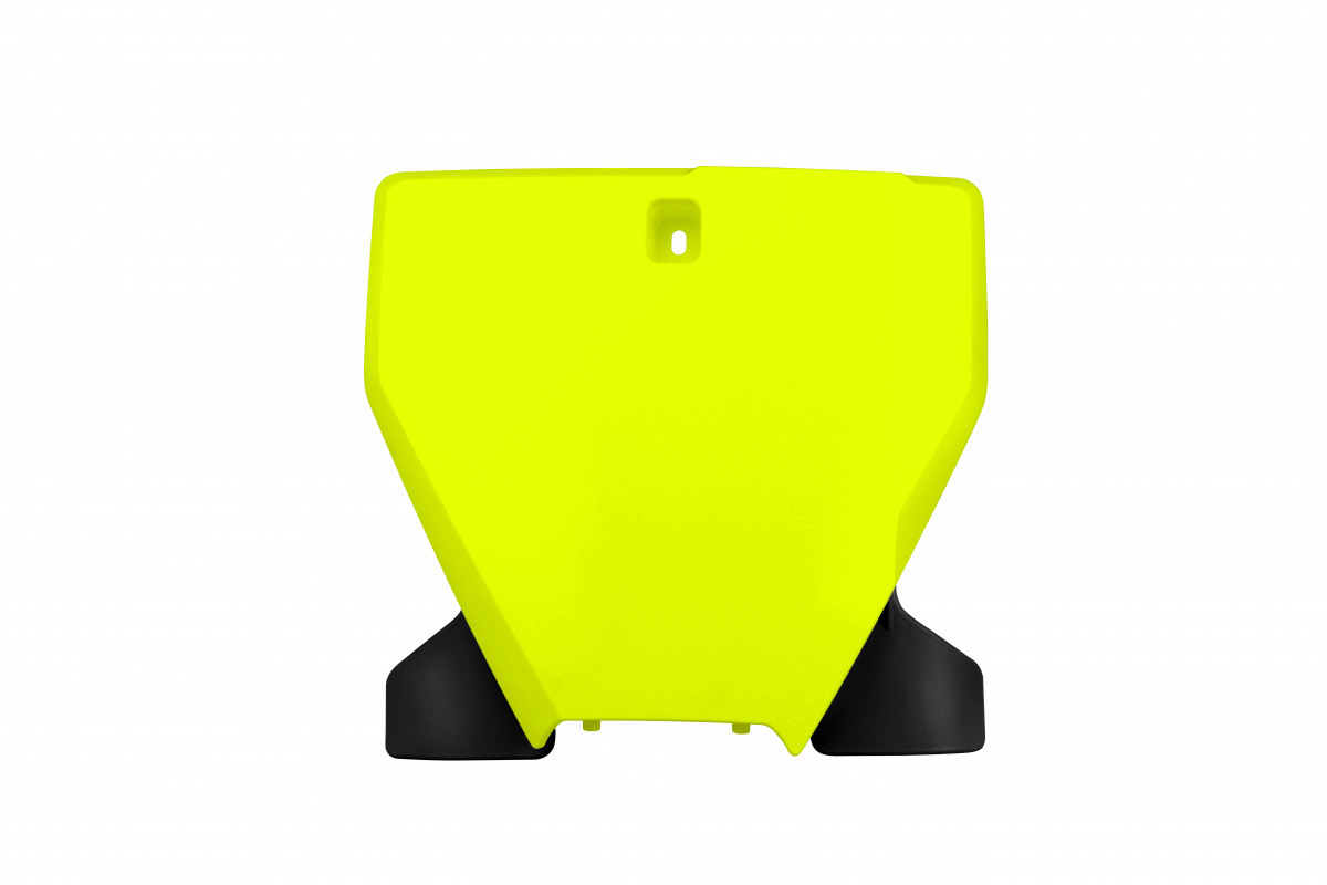 Front Number Plate neon yellow for Husqvarna TC 250 - TC 125 - FC 250 - FC 350 - FC 450 - REPLICA PLASTICS - HU03395-DFLU - U...