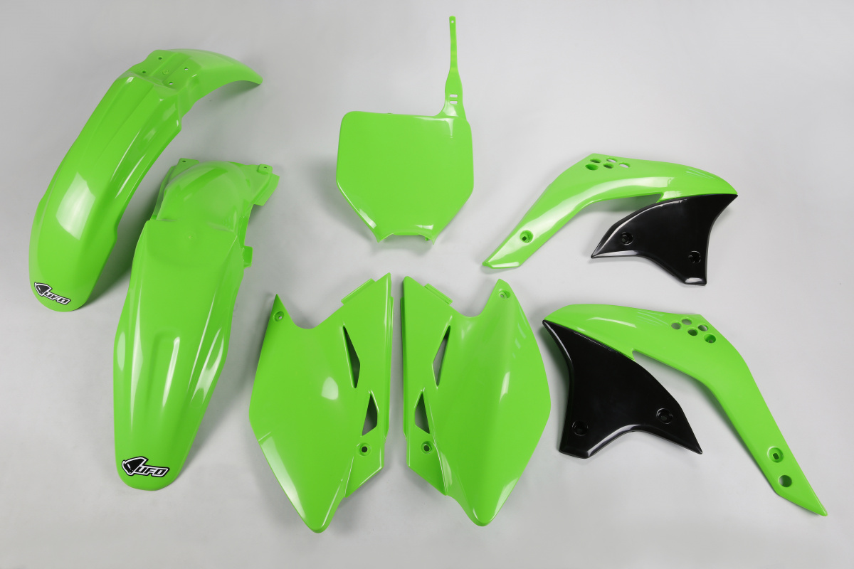 Plastic Kit green for Kawasaki KXF 450 (2007) - REPLICA PLASTICS - KAKIT209-026 - Ufo Plast