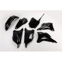 Plastic Kit black for Kawasaki KX 85 (2014-21) - KX 100 (2014-21) - REPLICA PLASTICS - KAKIT222-001 - Ufo Plast