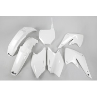 Plastic Kit white for Kawasaki KXF 250 (2004-05) - REPLICA PLASTICS - KAKIT203-047 - Ufo Plast