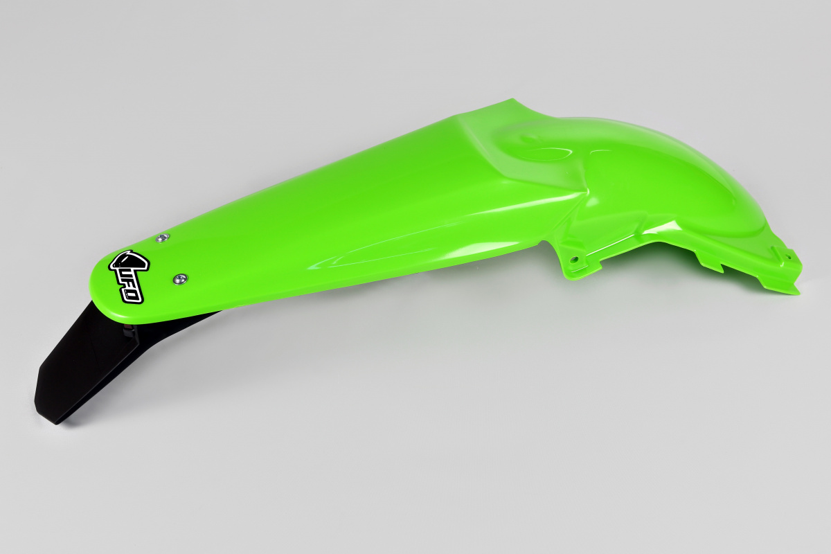 Rear fender / Enduro LED - green - Kawasaki - REPLICA PLASTICS - KA03781-026 - UFO Plast