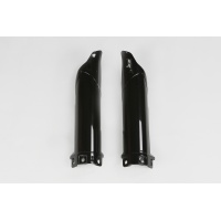 Fork Slider Protectors black for Kawasaki KX 85 (2014-25) - KX 100 (2014-21) - KX 112 (2022-25) - REPLICA PLASTICS - KA04731-...