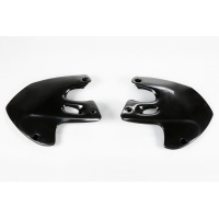 Radiator covers - black - Suzuki - REPLICA PLASTICS - SU03903-001 - UFO Plast