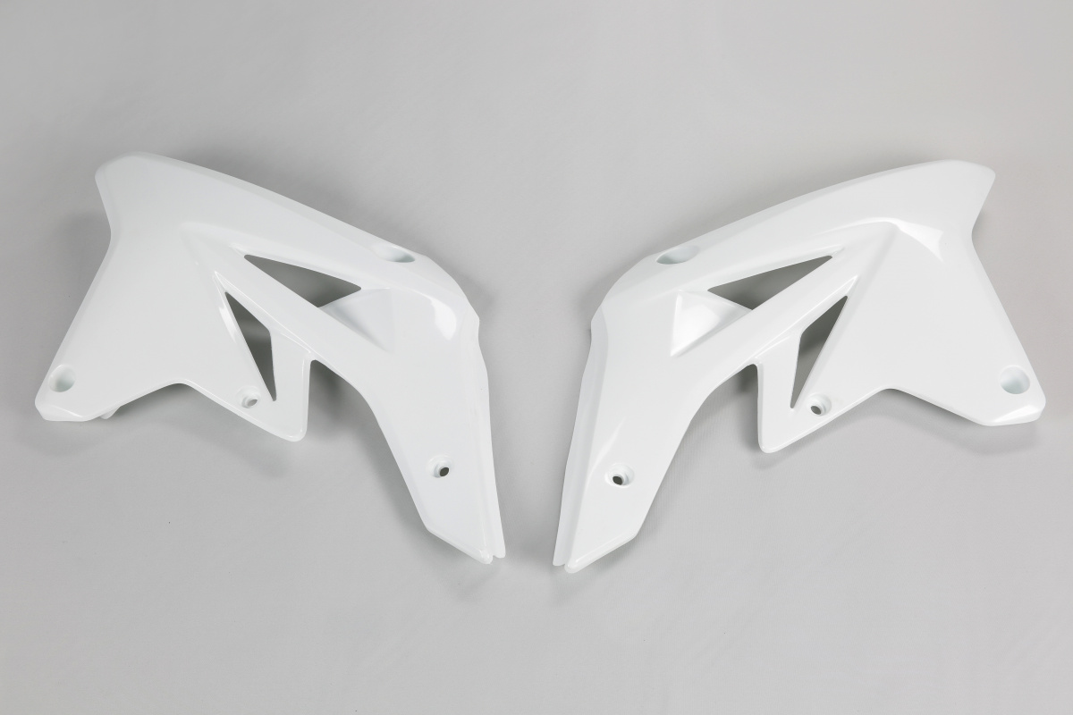 Radiator covers - white 041 - Suzuki - REPLICA PLASTICS - SU04901-041 - UFO Plast