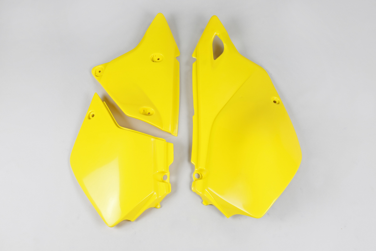 Side Panels yellow for Suzuki DRZ 400E (2000-25) - REPLICA PLASTICS - SU03979-101 - Ufo Plast