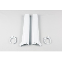 Fork slider protectors - white 041 - Suzuki - REPLICA PLASTICS - SU02943-041 - UFO Plast