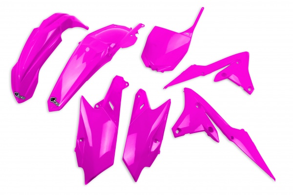 Plastic Kit neon pink for Yamaha YZF 250 (2014-18) - YZF 450 (2014-17) - REPLICA PLASTICS - YAKIT318-P - Ufo Plast