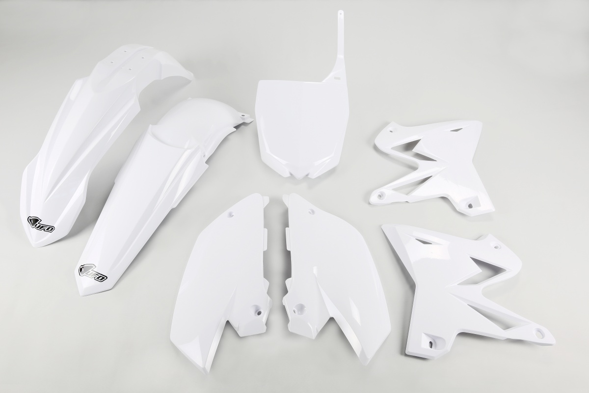 Plastic Kit white for Yamaha YZ 125 (2002-14) - YZ 250 (2002-14) - REPLICA PLASTICS - YAKIT312-046 - Ufo Plast