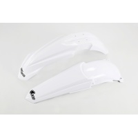 Fenders Kit white for Yamaha YZ 125 (2002-14) - YZ 250 (2002-14) - REPLICA PLASTICS - YAFK312-046 - Ufo Plast