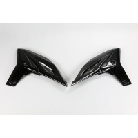 Radiator covers - black - Yamaha - REPLICA PLASTICS - YA04828-001 - UFO Plast