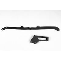 Chain guide+swingarm chain slider - black - Yamaha - REPLICA PLASTICS - YA04801-001 - UFO Plast