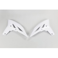 Radiator covers - white 046 - Yamaha - REPLICA PLASTICS - YA04828-046 - UFO Plast