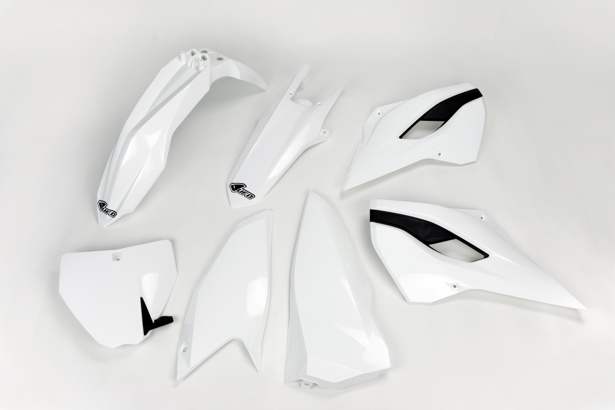 Plastic Kit white for Husqvarna TC 250 - TC 125 - FC 250 - FC 350 - FC 450 - TC 300 - REPLICA PLASTICS - HUKIT613-041 - Ufo P...