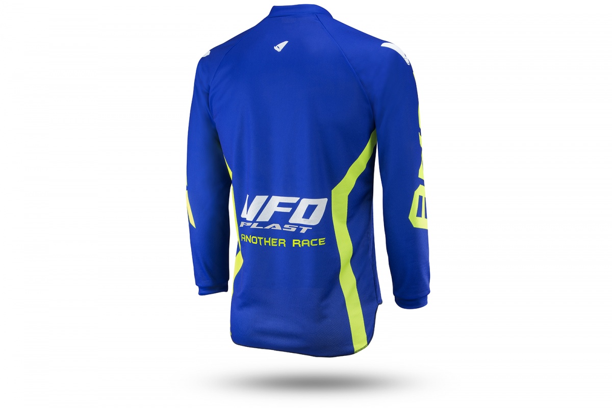 Motocross Another Race jersey for kids blue and neon green - CLOTHING - MG04485-C - UFO Plast