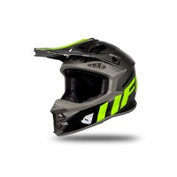 Motocross helmet Intrepid grey and neon yellow glossy - Helmets - HE173 - UFO Plast