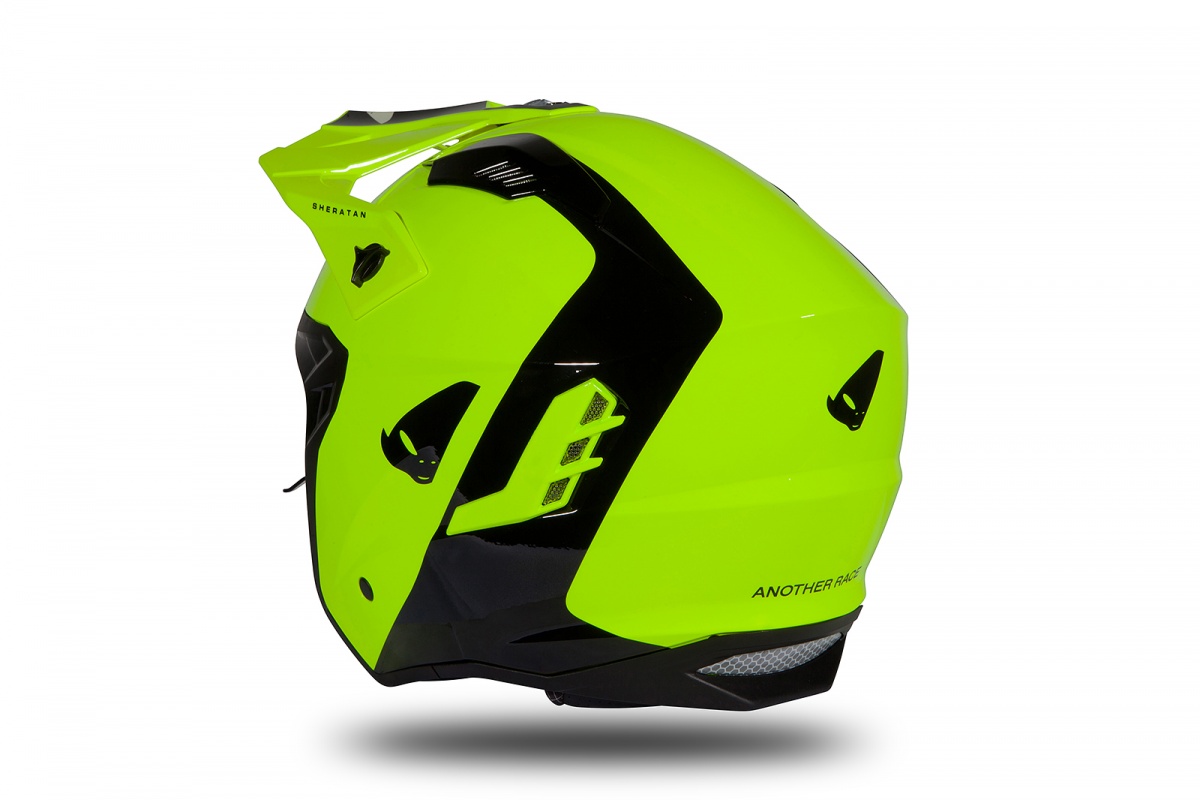 Jet helmet Sheratan neon yellow and black glossy - Helmets - HE183 - UFO Plast