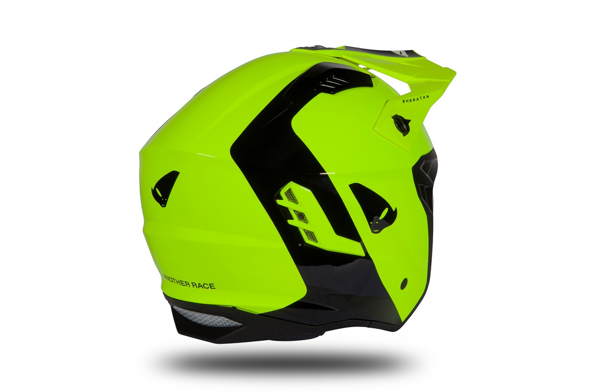 Jet helmet Sheratan neon yellow and black glossy - Helmets - HE183 - UFO Plast